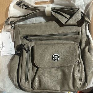 Angel Kiss Taupe Crossbody Bag